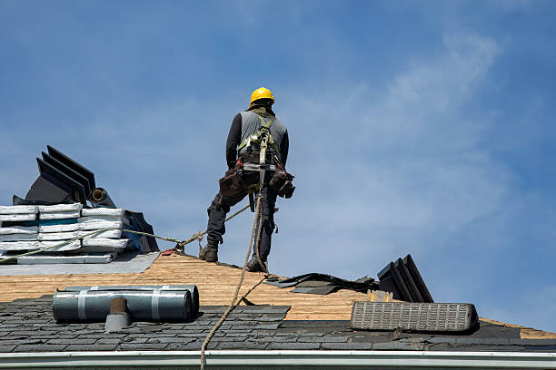 Professional Roof Replacement technician working in Ortonville, MI